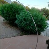 Chrome arc floor lamp
