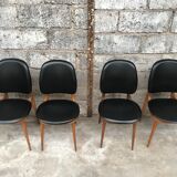 Set of 4 chairs model Pegasus edited by Baumann - 60s