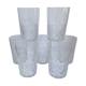 Lot de 7 verres à eau années 50-60