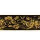 Maison Baguès. Table basse en bronze, laque noire, décor or. Circa 1970