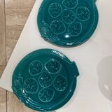 Assiettes à huîtres en forme de poisson