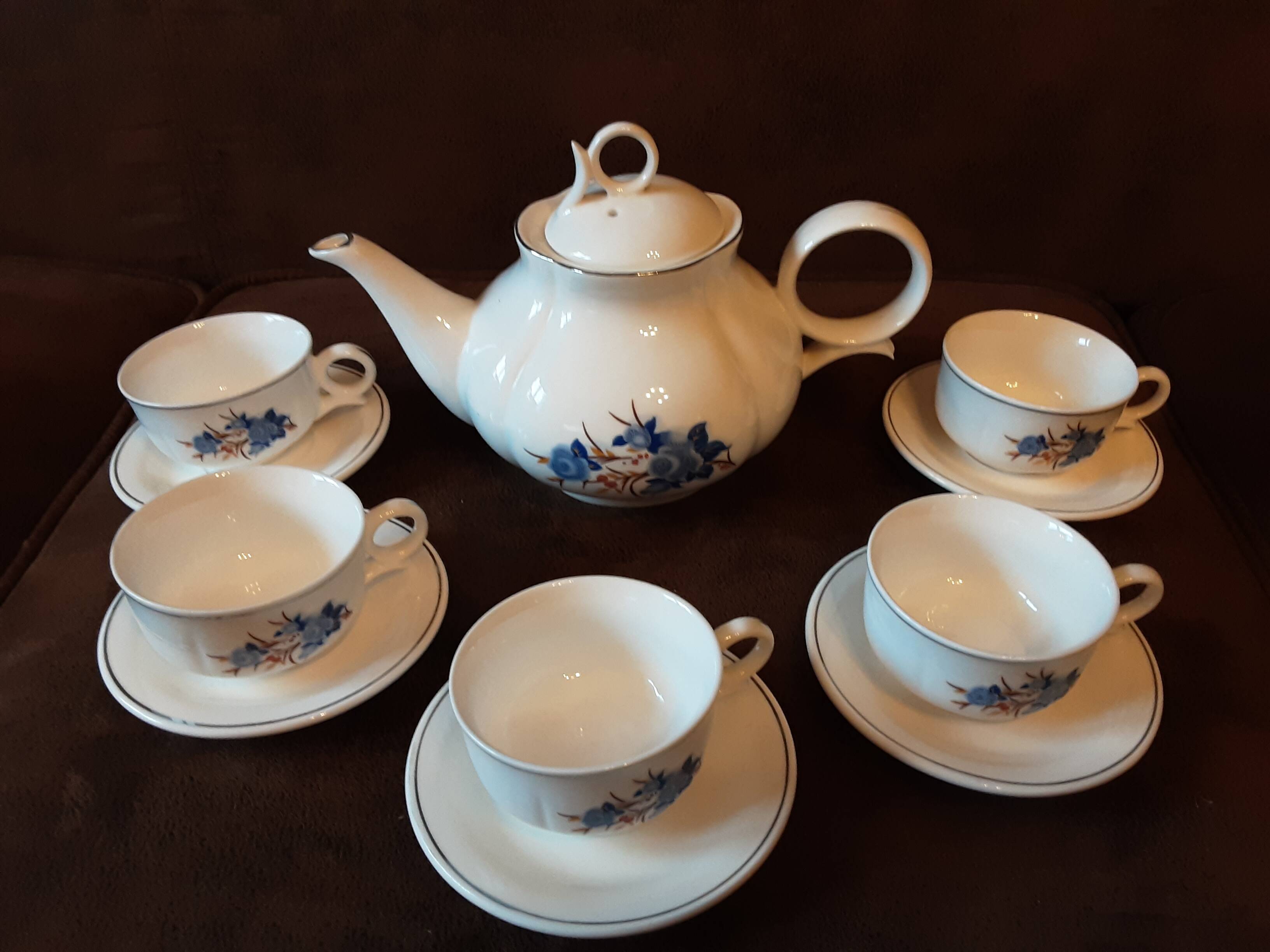 Asian porcelain tea or coffee set