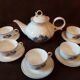 Asian porcelain tea or coffee set