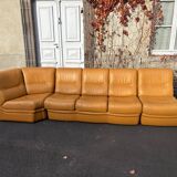 Beka 1970 leather modular sofa