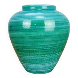 Vase céramique bleu/vert vintage