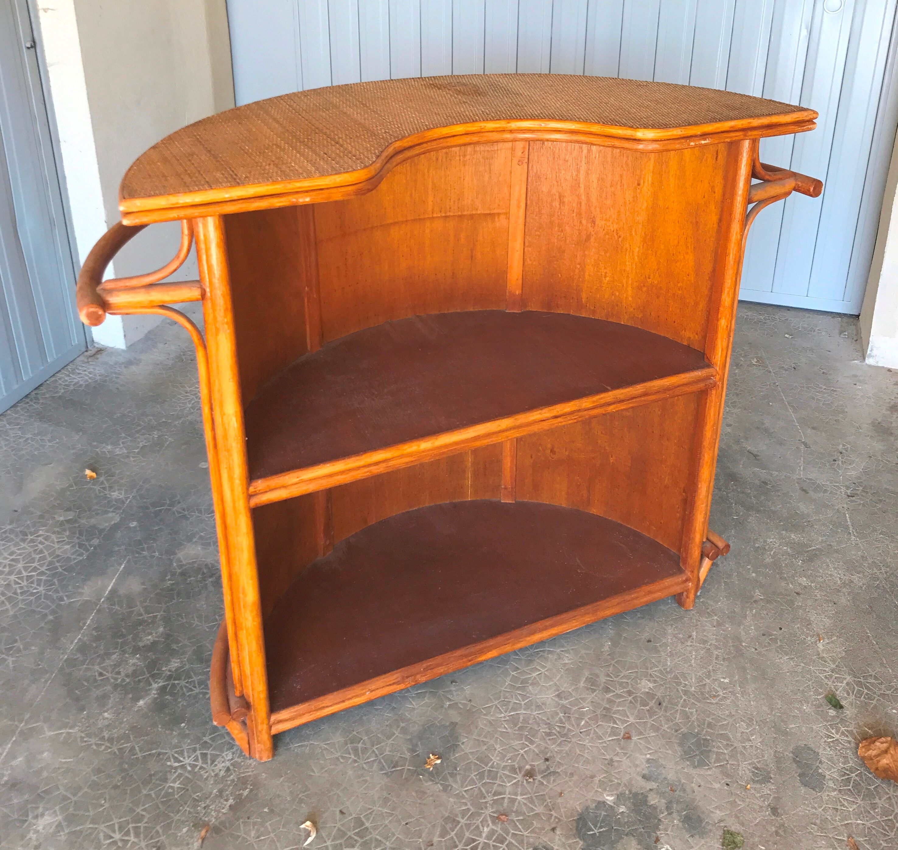 Bar in rattan and bamboo 1970