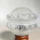 Paire de lampes de table en bois et en verre de style mid-century