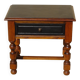 Small rustic bedside table