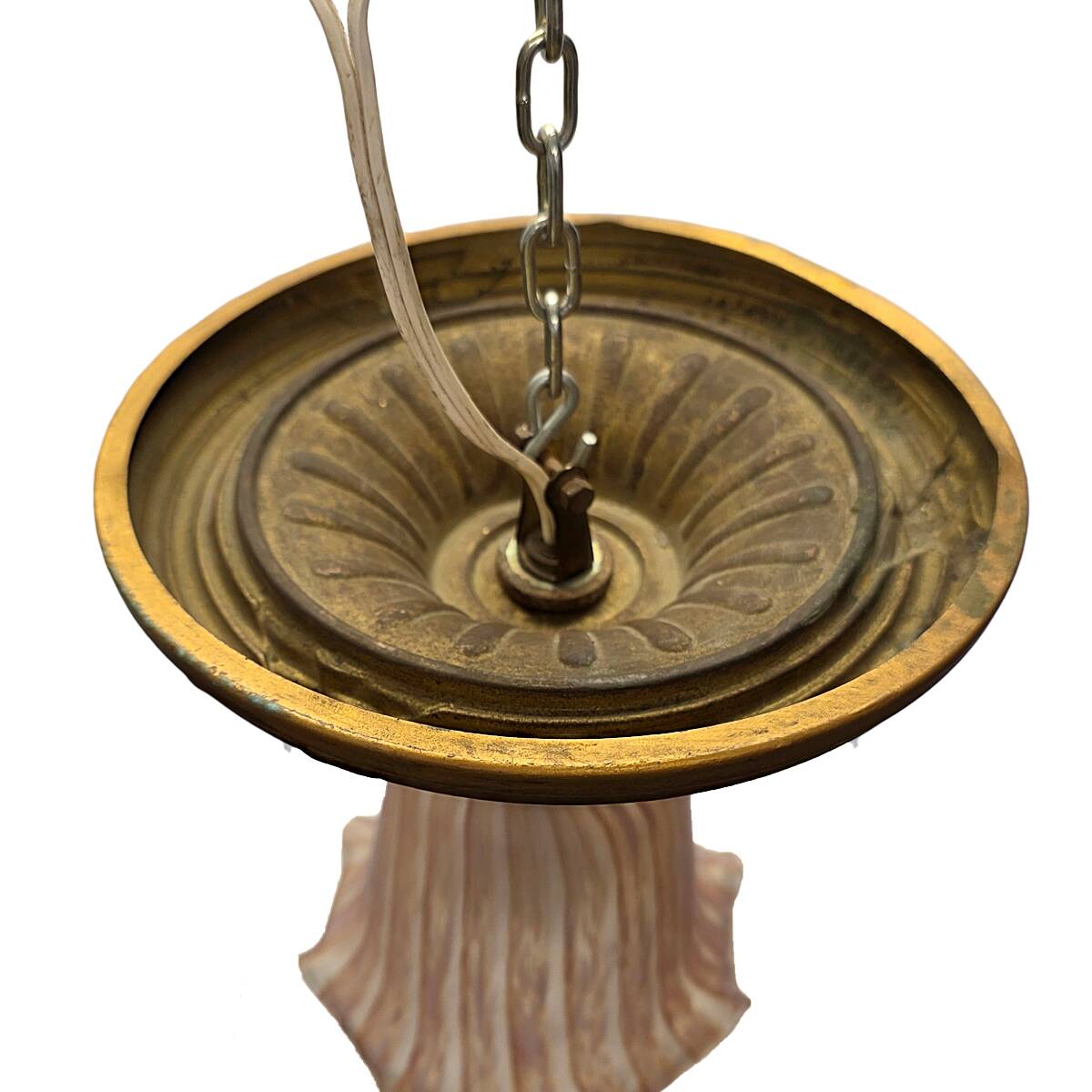 Antique Art Nouveau Ceiling Lamp, early 1900s