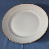 White porcelain and gold display cut