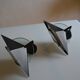Pair of postmodernist wall sconces, 1980