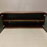 Scandinavian design rosewood hanging storage.