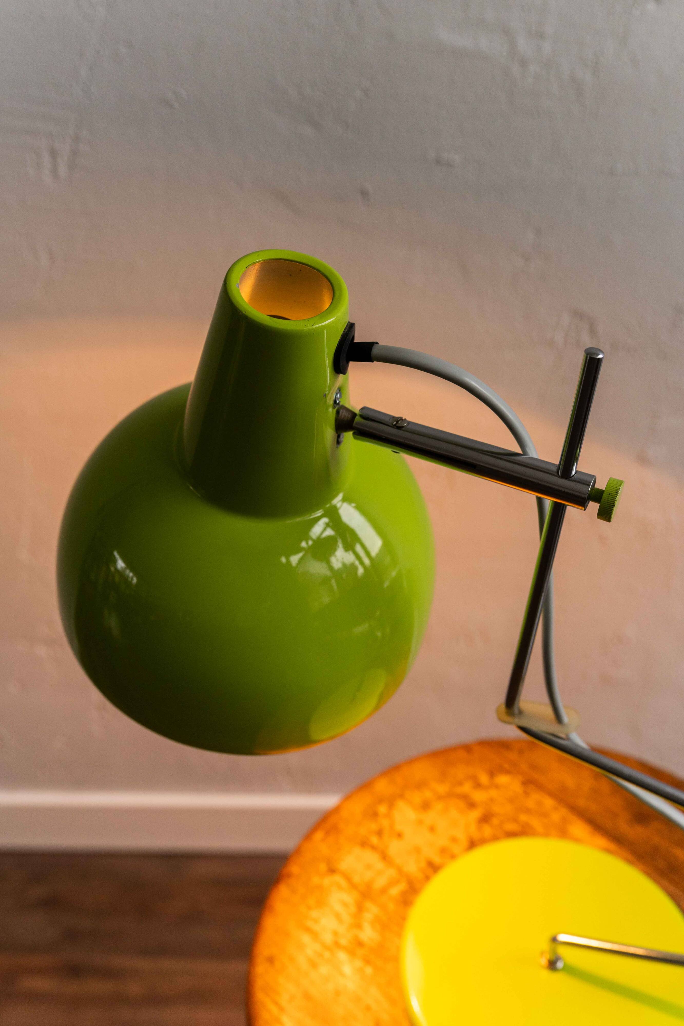 Vintage Green Czechoslovak Table Lamp By Lidokov, 1970s