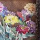 Early 20th century painting "The bouquet in the blue vase"