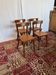Set of 4 vintage Baumann wooden chairs – Bistro style
