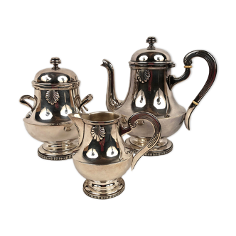 Silver metal coffee service