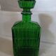 Carafe ancienne en verre pressé italien