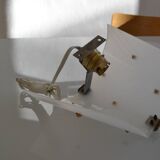 Vintage 1950 wall light in perspex and brass