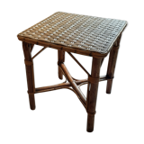 Table de salon de jardin rotin et osier