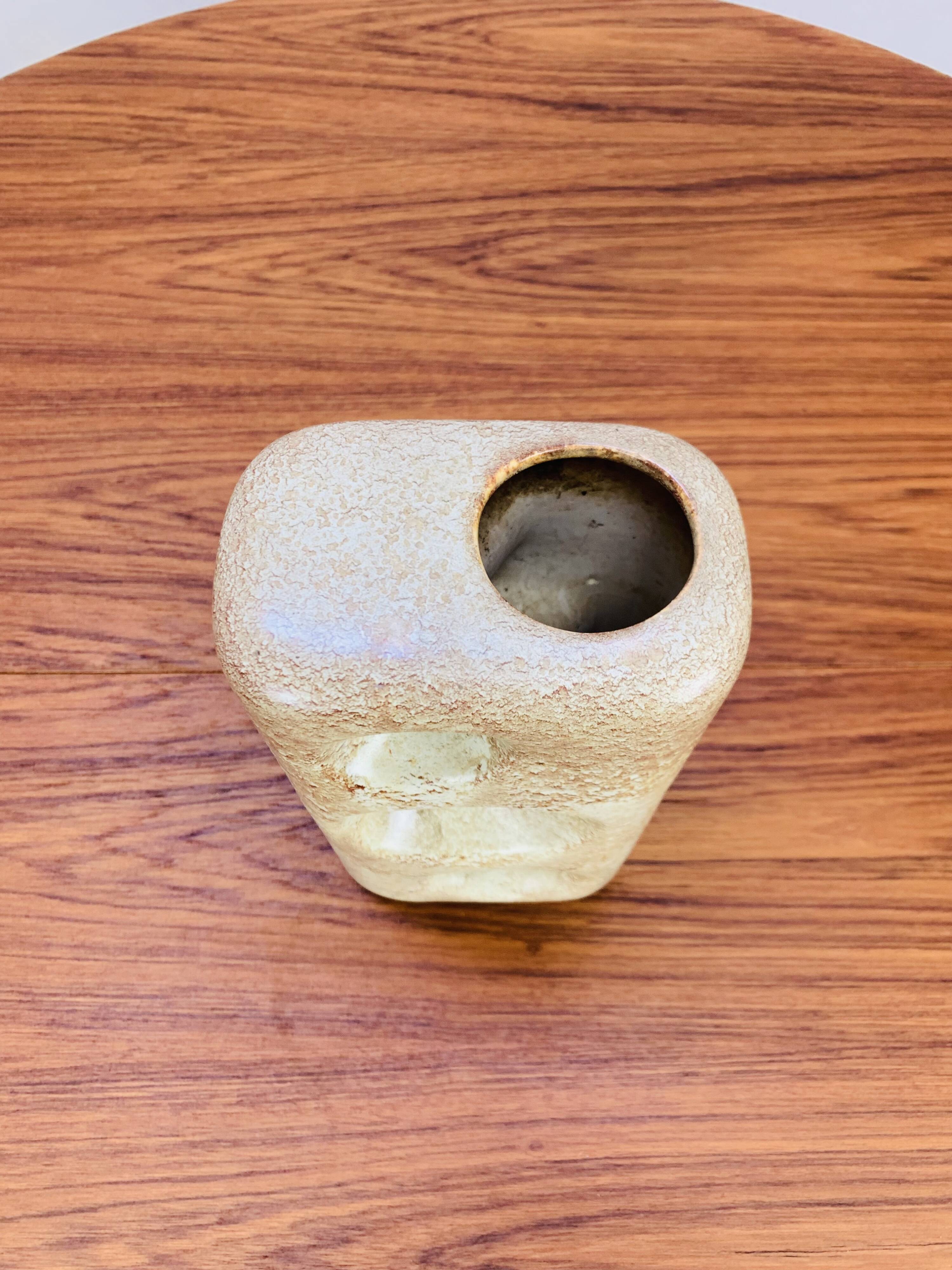 Roberto Rigon vase for Bertoncello, vintage ceramic