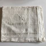 Rectangular pillow taie in linen linen yarn to days and reserve linen peas