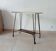 Vintage Formica and wrought iron rolling dessert trolley/side table.
