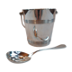 Christofle ice bucket and his spoon