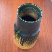 Danish studio pottery vase from the mid-20th century by Ernst Pottery, Faxe, 1960s.