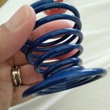 vintage colorful spiral egg cups