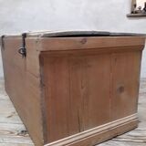 Coffre malle 118x56x54cm ancien en sapin