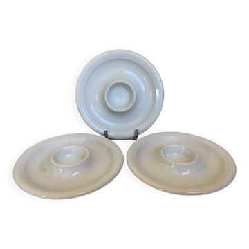 Trio of white egg cups Thomas Germany