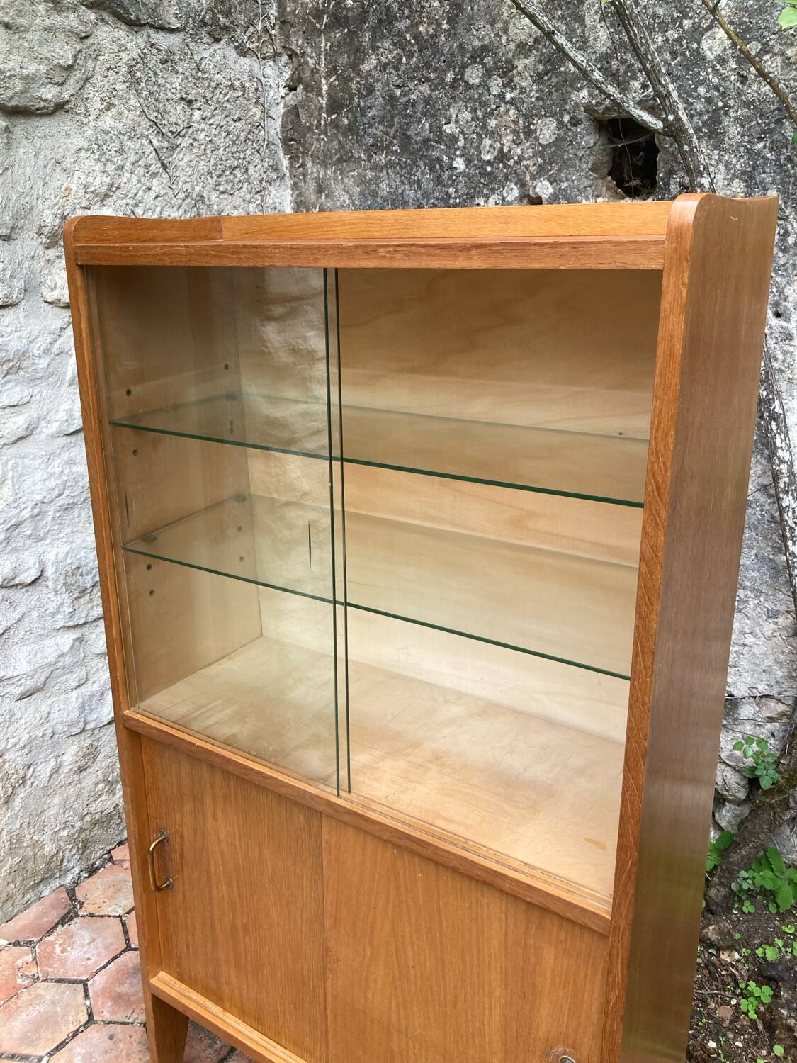 Vintage glass shelf