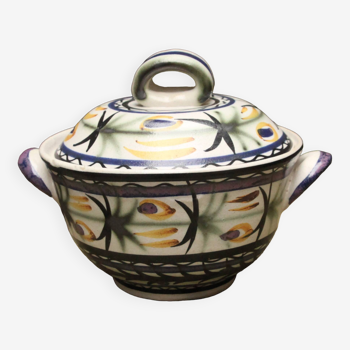 Keraluc Quimper ceramic covered pot