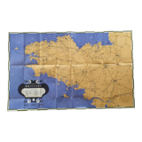 Vintage Brittany map