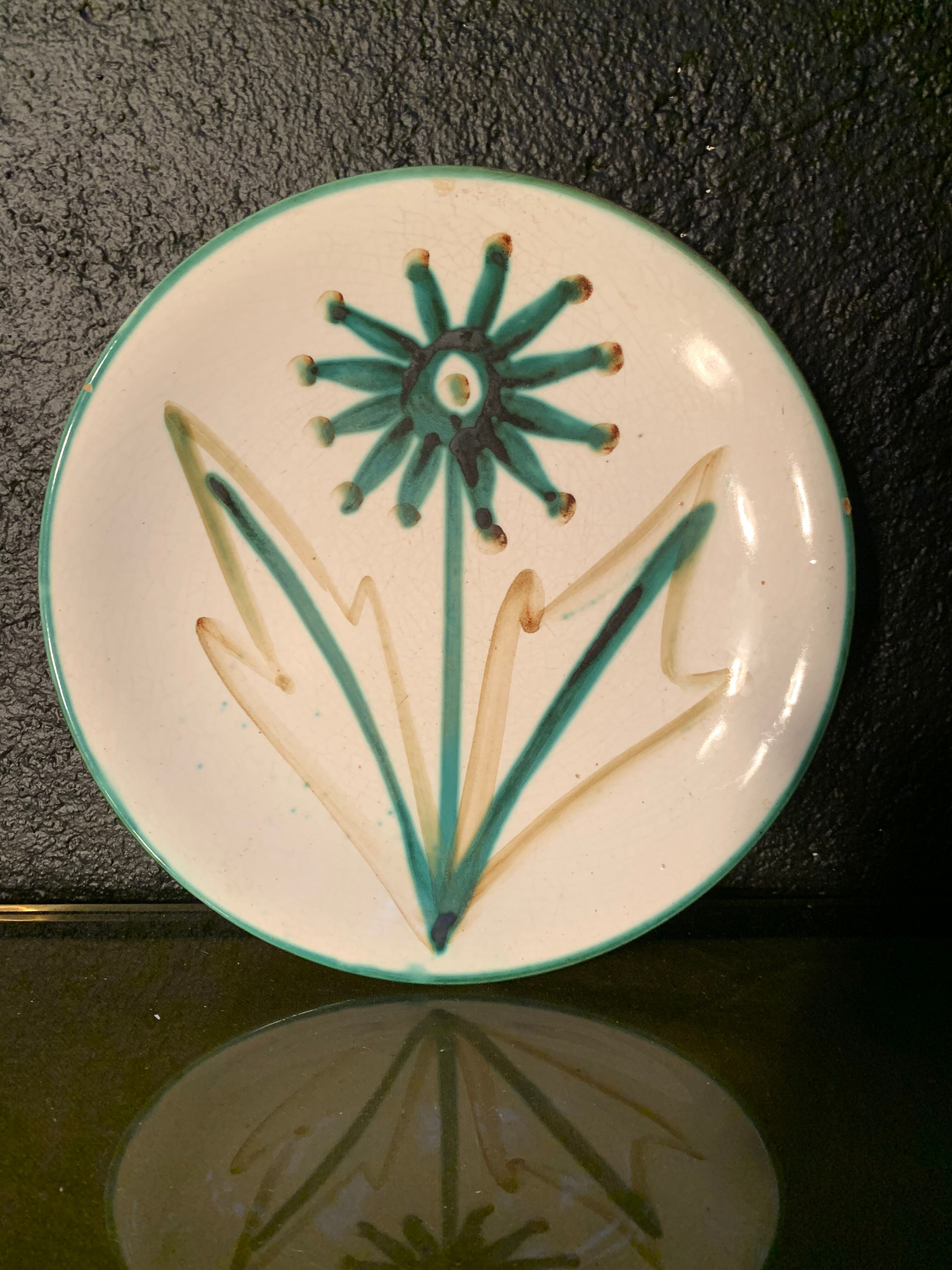 Robert Picault ceramic plate, 1960s