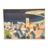 Original Swedish Oil On Canvas – Peñíscola, Spain – Stig Wernheden