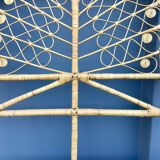 Peacock Rattan Headboard