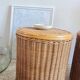 Pair of wicker bedside tables circa the 1970s.
