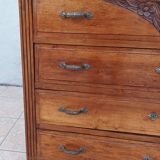 Art Deco walnut commode