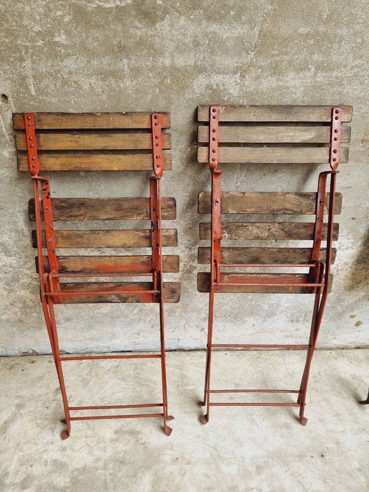 Antique bistro set folding garden set