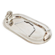 Silver-plated serving dish for foie gras.