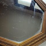 Old copper wood mirror 30x45cm
