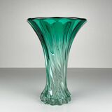 Vintage green Murano vase, Italy, 1970s