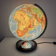 Globe vintage 1940 terrestre verre Duo Erdglobus Berlin - 42 cm