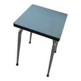 Tabouret en formica bleu