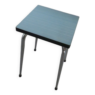 Blue Formica stool