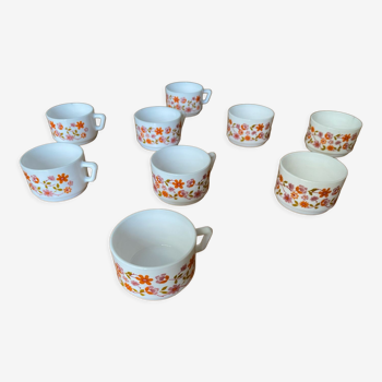 70's opaline cups