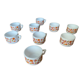 70's opaline cups