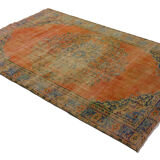 Anatolian handmade vintage rug 269 cm x 180 cm