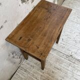 Oak console side table